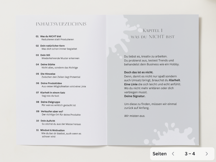 Signature Workbook 2.0 - finde deine Nische, mach dein Kreativ-Business sichtbar – Bild 3